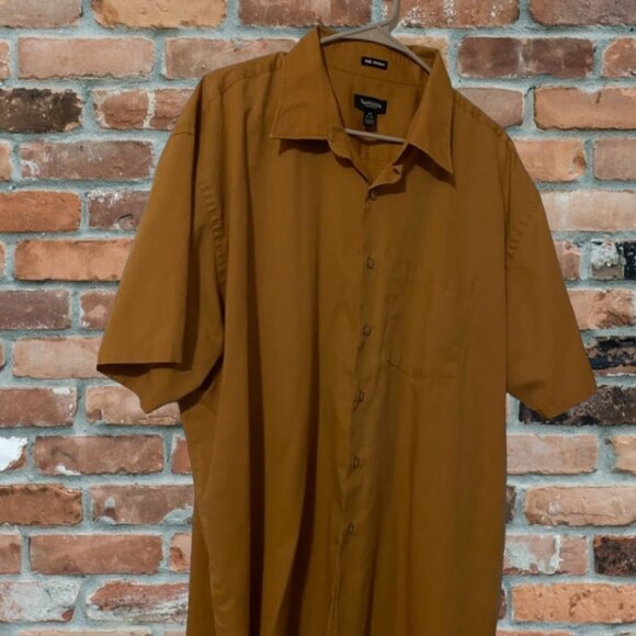 Van Heusen Brown Button Down Shirt - Picture 3 of 8